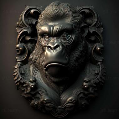 3D model gorilla 3d model (STL)